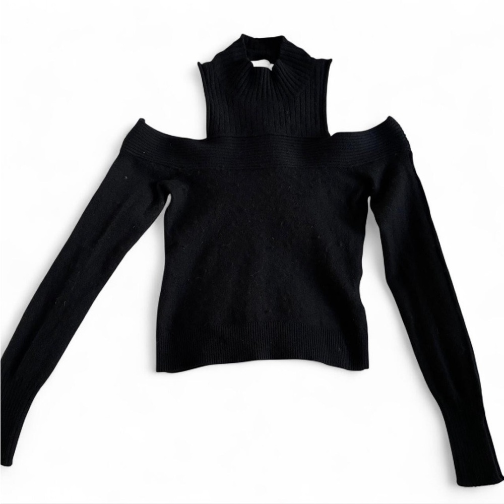 Jonathan Simkhai black off the shoulder sweater